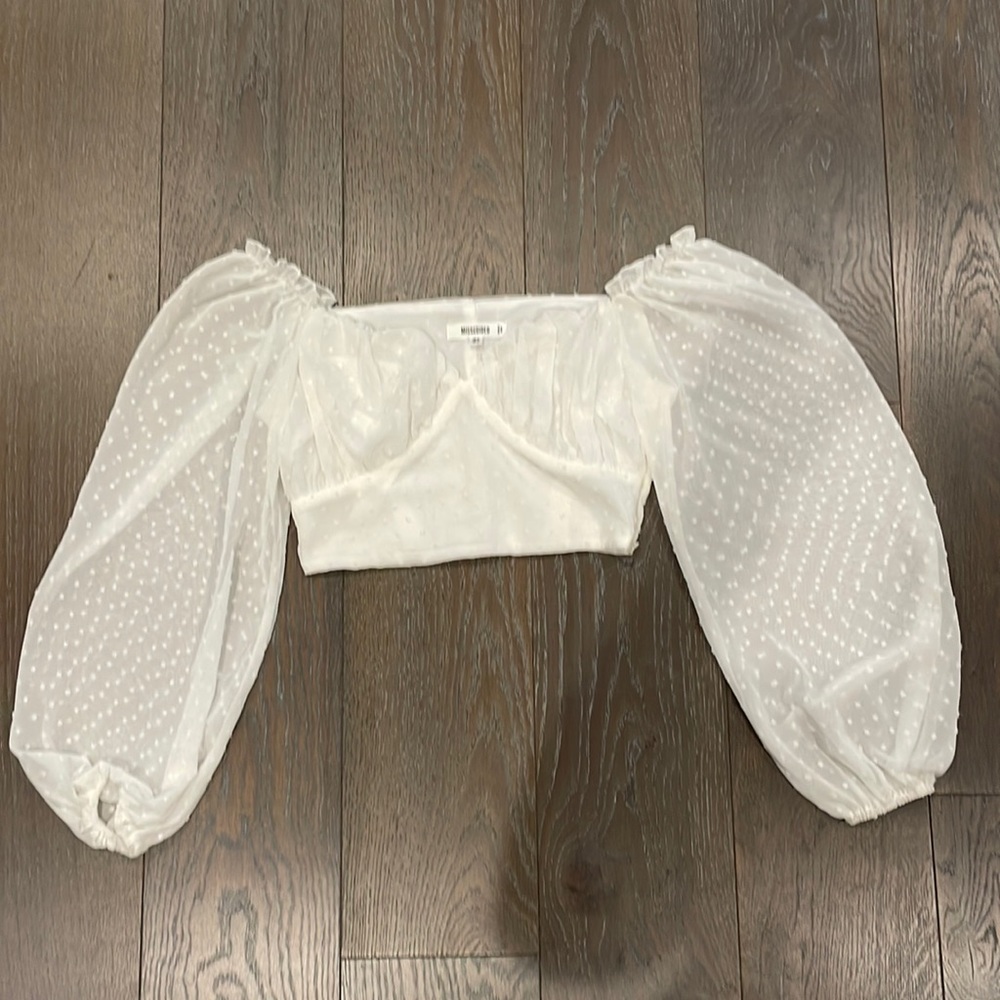 Missguided white blouse